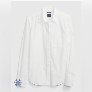 NWT 100% Organic Cotton Button Up Shirt Gap Size L